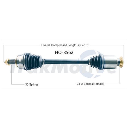 Surtrack Axle Cv Axle Shaft, Ho-8562 HO-8562